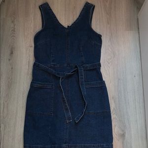 dark wash denim dress
